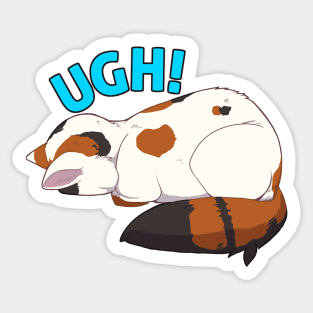 UGH! Calico Cat Facepalm Sticker